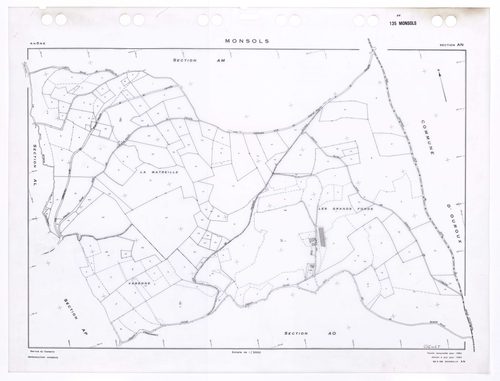 Section AN. Feuille renouvelée pour 1962. Edition à jour pour 1983.