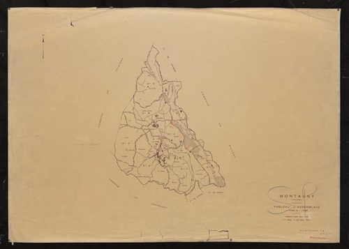 Tableau d'assemblage (TA). Cadastre révisé pour 1938. 2e édition à jour pour 1978.