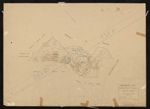 Section H dite du Chatelard feuille unique. Plan révisé pour 1938. Réédité pour 1978.