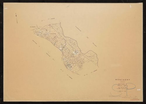 Section H dite du Chatelard feuille unique. Plan révisé pour 1938. 2e édition à jour pour 1978.