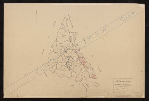 Tableau d'assemblage (TA). Plan révisé pour 1938. Réédité pour 1978.