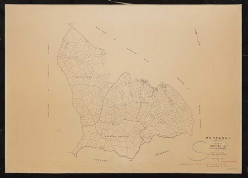 Section E feuille unique. Plan révisé pour 1938. 2e édition à jour pour 1982.