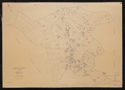 Section C feuille n°2. Plan révisé pour 1938. 2e édition à jour pour 1982.