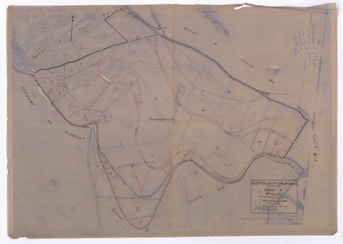 Section A 6e feuille (partie de l'ancienne 1ère feuille). Plan révisé pour 1933.