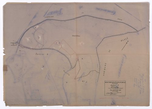 Section A 8e feuille (partie de l'ancienne 1ère feuille). Plan révisé pour 1933.