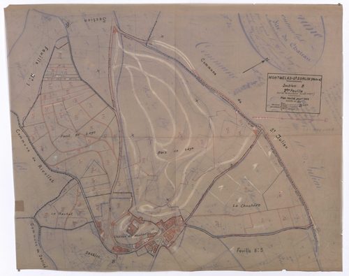 Section B 2e feuille (partie de l'ancienne feuille unique). Plan révisé pour 1933.