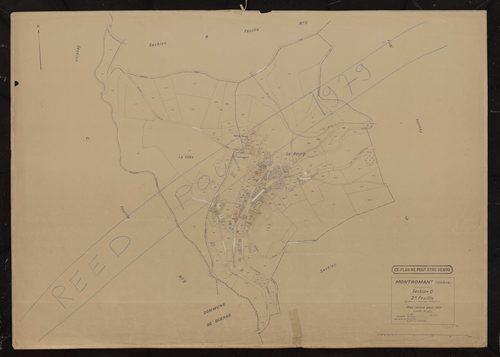 Section C 2e feuille Partie de l'ancienne 1ère feuille. Plan révisé pour 1935. Réédité pour 1979.