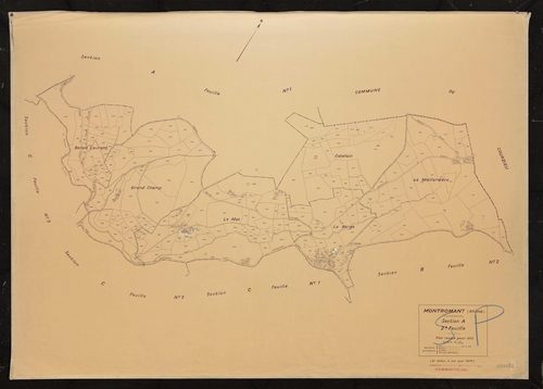 Section A 2e feuille. Plan révisé pour 1935. 2e édition à jour pour 1979.