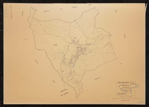 Section C 2e feuille Partie de l'ancienne 1ère feuille. Plan révisé pour 1935. 2e édition à jour pour 1979.