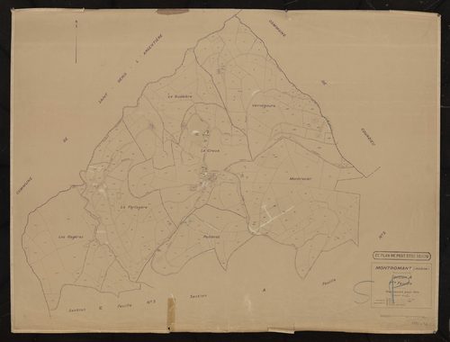 Section A 1ère feuille. Plan révisé pour 1935.
