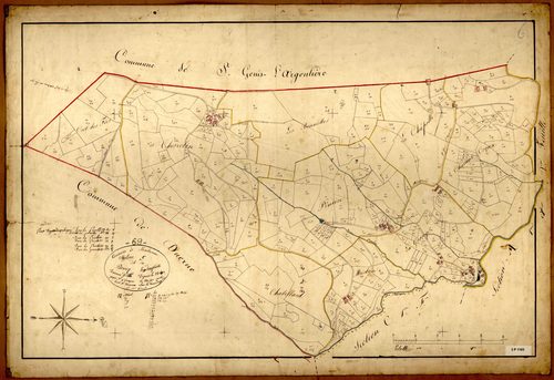 Section C dite du Bourg, feuille n°2 (parcelles 414-770).
