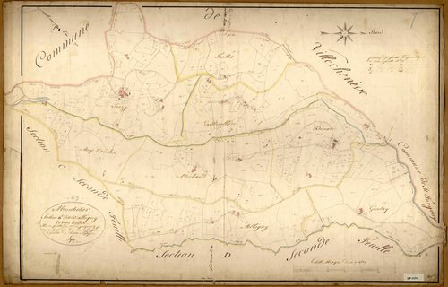 Section D dite d'Albigny, feuille n°1 (parcelles 1-298).