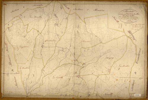 Section E dite de la Rouillère, feuille n°1 (parcelles 1-433).
