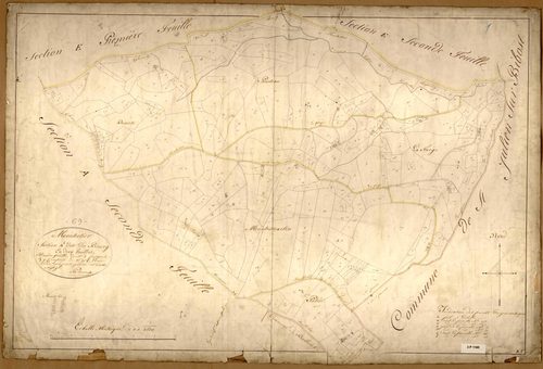 Section A dite du Bourg, feuille n°1 (parcelles 1-274).