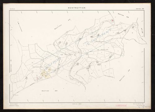 Section AN. Feuille renouvelée pour 1972.