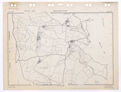 Section AP. Feuille renouvelée pour 1972. Edition à jour pour 1985.