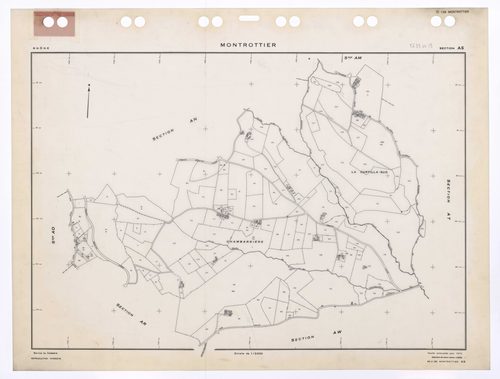Section AS. Feuille renouvelée pour 1972. Edition à jour pour 1985.