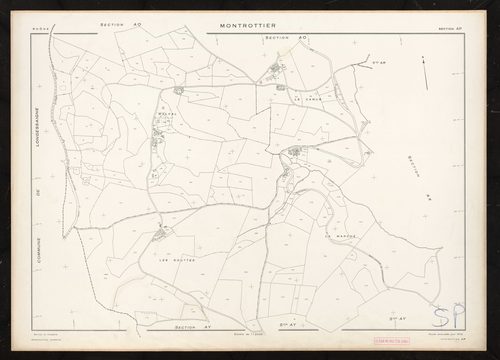 Section AP. Feuille renouvelée pour 1972.