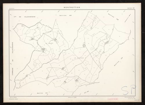 Section AC. Feuille renouvelée pour 1972.