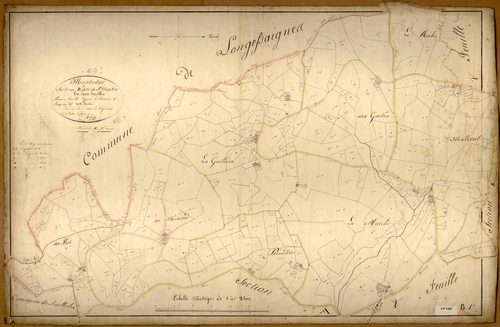Section B dite de Saint-Martin, feuille n°1 (parcelles 1-308).