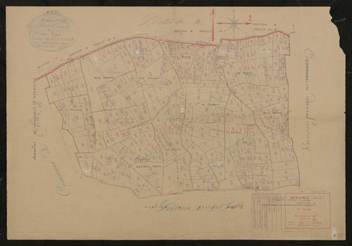 Section A 2e feuille. Plan révisé pour 1936.
