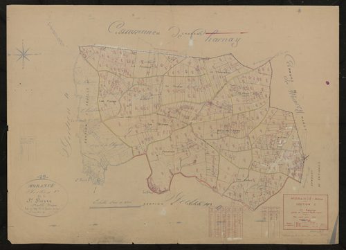 Section C 1ère feuille (partie de l'ancienne feuille unique). Plan révisé pour 1936.