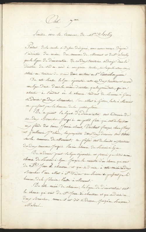 Mornant, 3 septembre 1811.