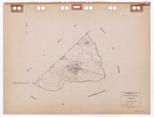 Section C dite des Vignes 1ère feuille. Plan révisé pour 1942. 2e édition à jour pour 1980.