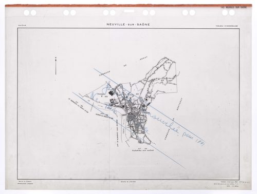 Tableau d'assemblage (TA). Cadastre révisé pour 1957. 3e édition à jour 1979. Feuille renouvelée pour 1991.