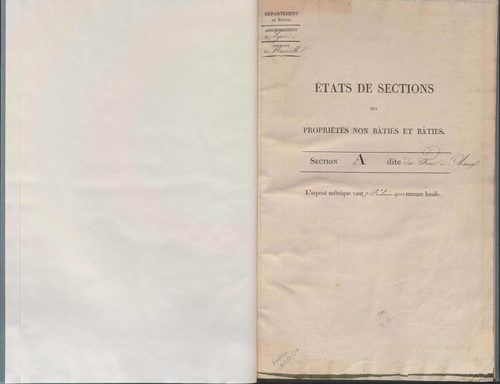 État de sections.
