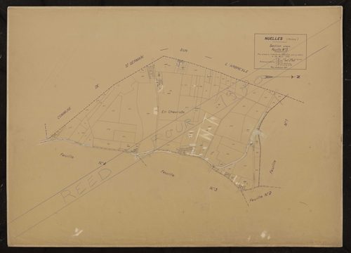 Section unique feuille n°5. Plan dressé le 26 août 1930, révisé pour 1931. Réédition pour 1980.