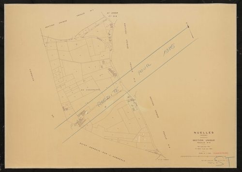 Section unique feuille n°5. Plan révisé pour 1931. 2e édition à jour pour 1980. Plan réédité pour 1986.