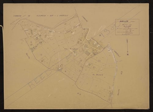 Section unique feuille n°4. Plan dressé le 26 août 1930, révisé pour 1931. Réédition pour 1980.