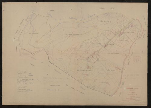 Section D 2e feuille. Plan révisé pour 1943.