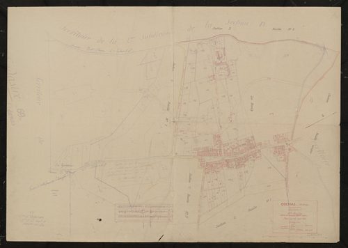 Section C 2e feuille (partie de l'ancienne feuille unique). Plan révisé pour 1943.