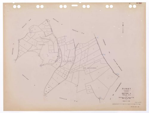 Section A 4e feuille. Feuille dressée en 1827 révisée pour 1932. Edition à jour pour 1984.