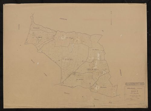 Section E 1ère feuille. Plan révisé pour 1935.
