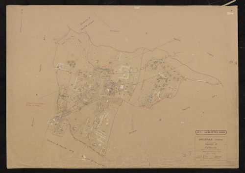 Section D 1ère feuille (partie de l'ancienne feuille unique). Plan révisé pour 1935.