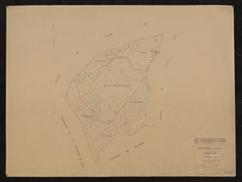 Section B 2e feuille. Plan révisé pour 1935.