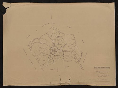 Tableau d'assemblage (TA). Plan révisé pour 1935.