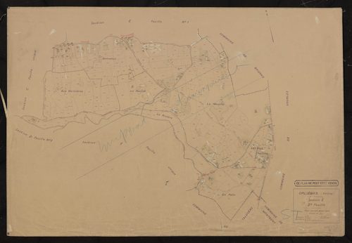 Section E 2e feuille. Plan révisé pour 1935.
