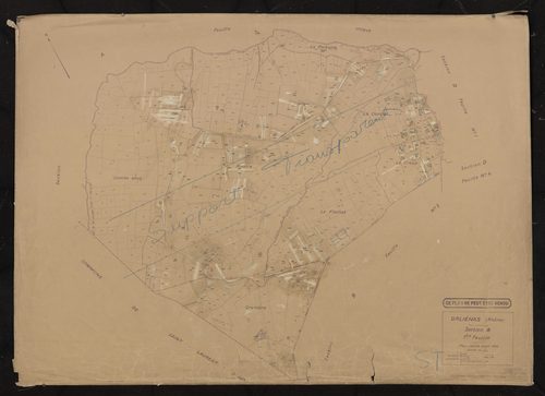 Section B 1ère feuille. Plan révisé pour 1935.