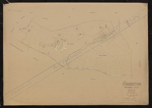 Section D 4e feuille (partie de l'ancienne feuille unique). Plan révisé pour 1935.