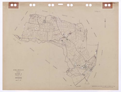 Section E feuille n°2. Feuille révisée pour 1935. Edition à jour pour 1984.