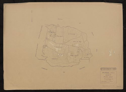 Section F feuille unique. Plan révisé pour 1935.