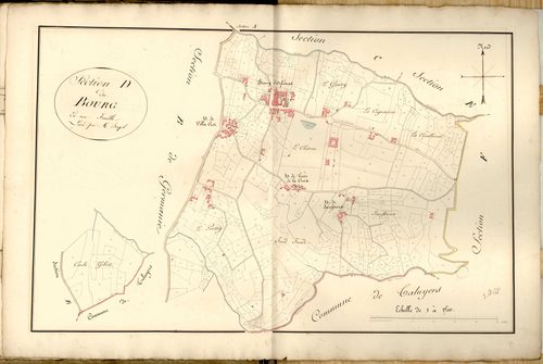 Section D dite du Bourg, feuille unique.
