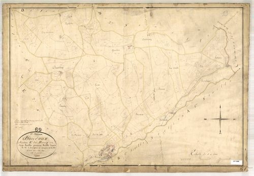 Section E dite du Bourg, feuille n°1 (parcelles 1-372).