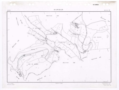 Section AC. Feuille renouvelée pour 1970. Edition à jour pour 1983.