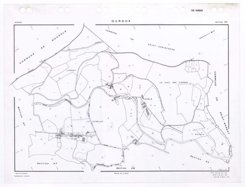 Section AV. Feuille renouvelée pour 1970. Edition à jour pour 1983.