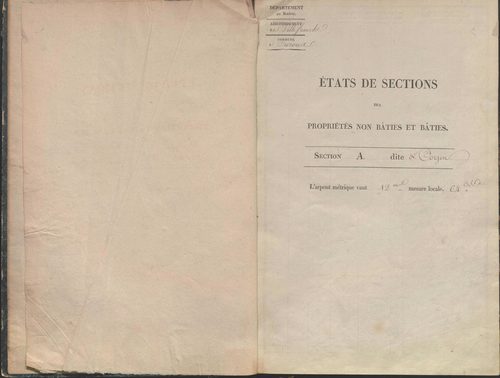 État de sections.